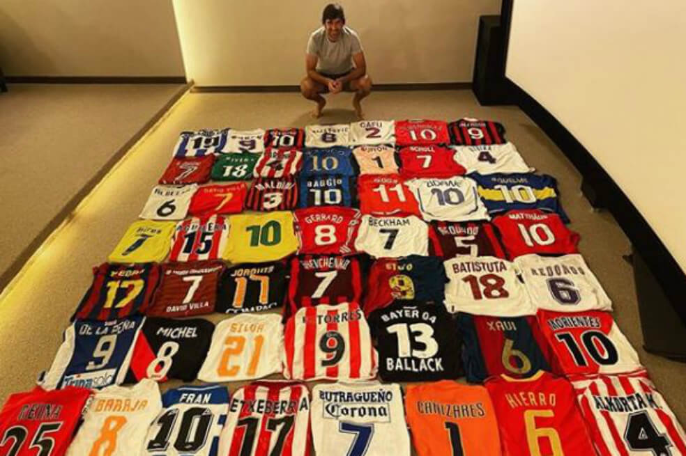 La colección de camisetas de Raúl González Blanco