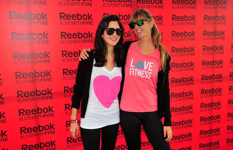 Famosos en el Reebok Fitness Day