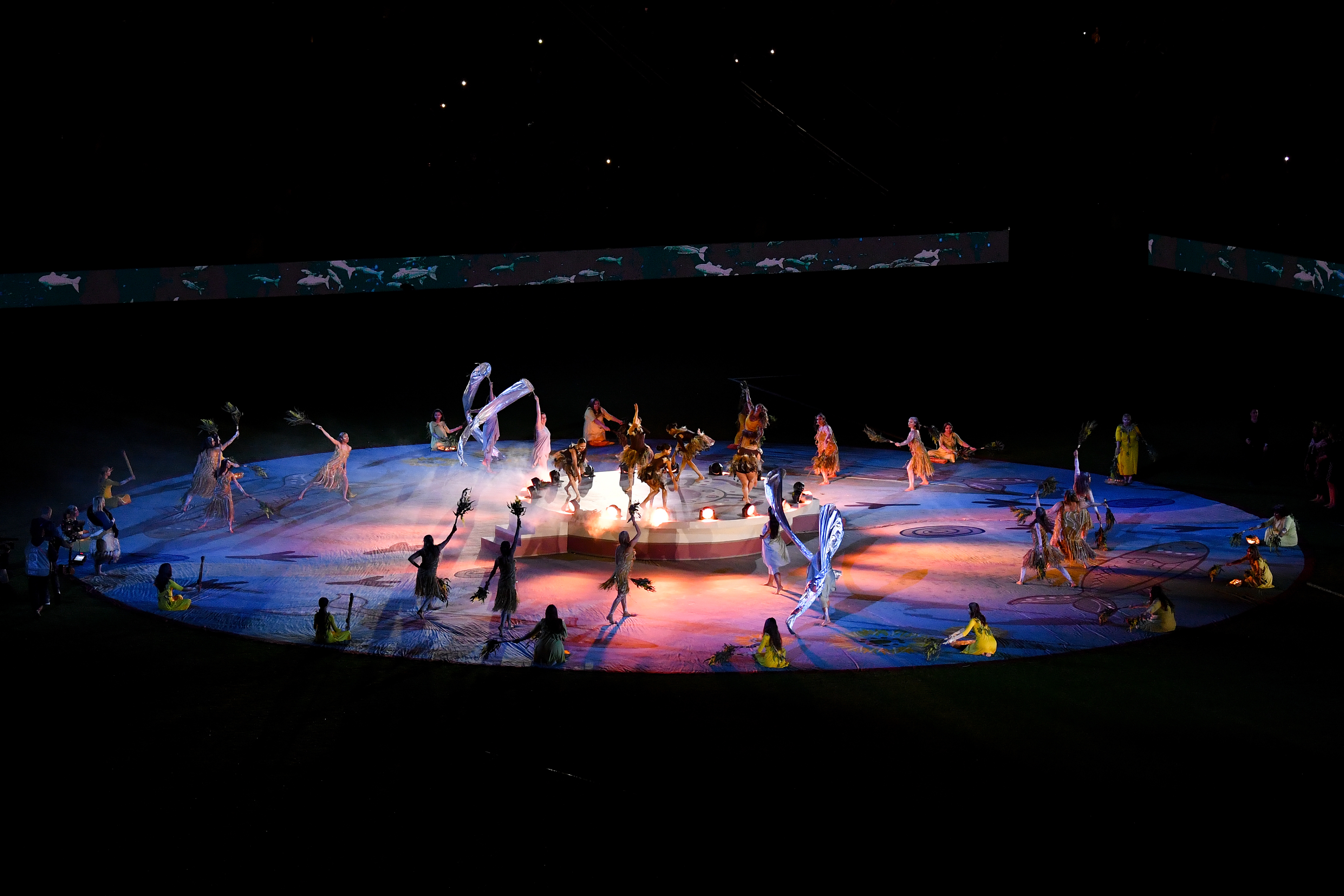 Sydney (Australia), 20/07/2023.- A general view of the Opening Cermony ahead of the FIFA Women's World Cup 2023 soccer match between Australia and the Republic of Ireland at Stadium Australia in Sydney, Australia, 20 July 2023. (Mundial de Fútbol, Irlanda) EFE/EPA/BIANCA DE MARCHI NO ARCHIVING, EDITORIAL USE ONLY AUSTRALIA AND NEW ZEALAND OUT