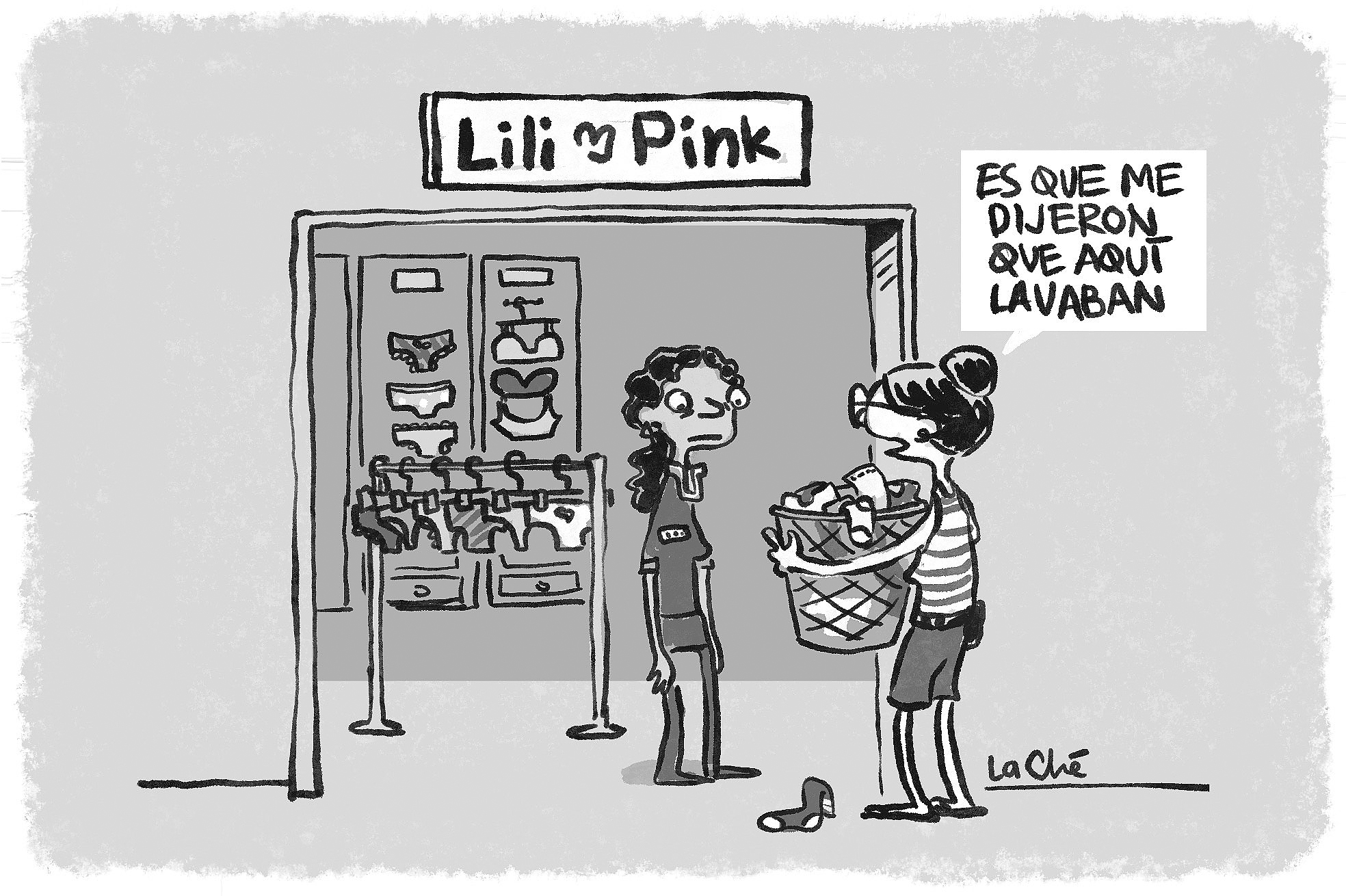 Es que me dijeron que aquí lavaban