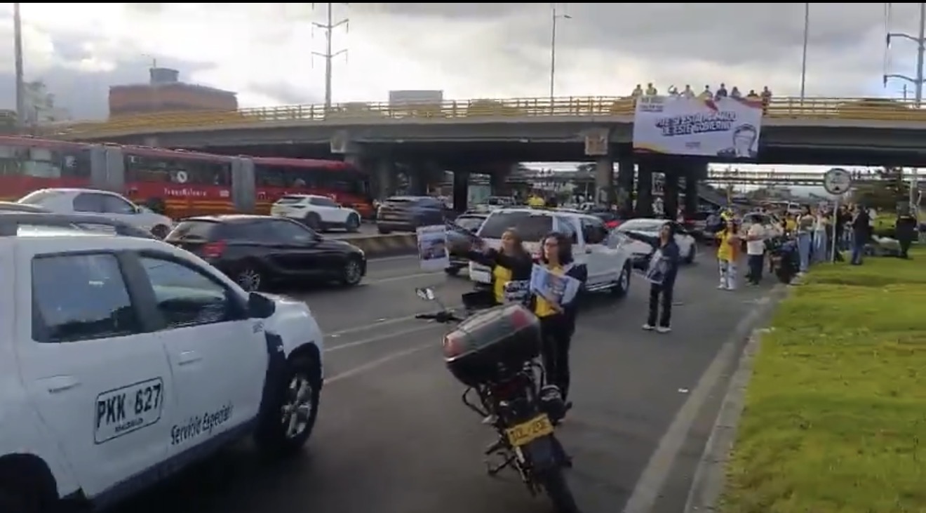 Movilidad 8 de julio: plantón afecta un carril en la Autonorte con calle 134