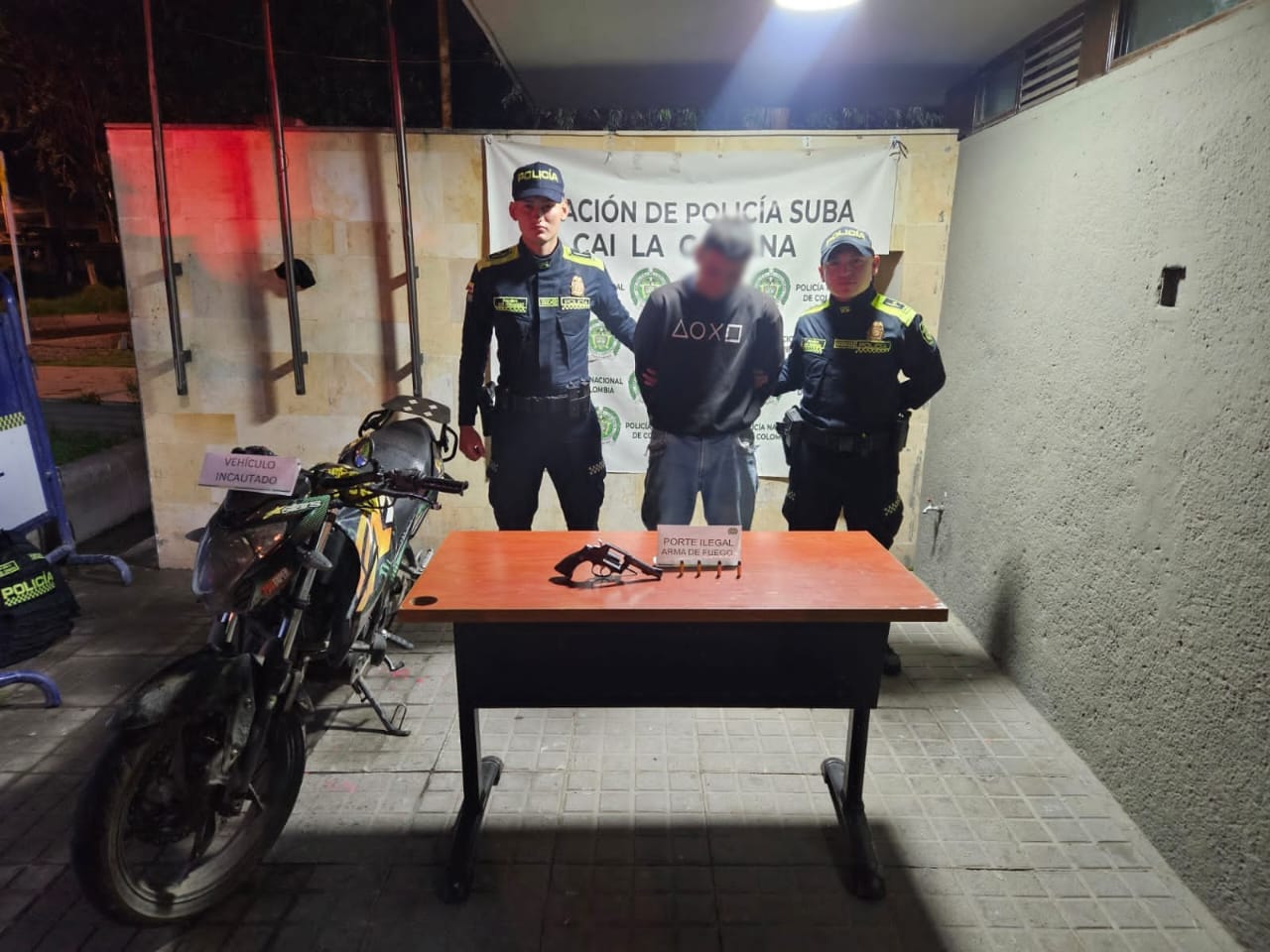Capturan hombre con arma de fuego en la localidad de Suba