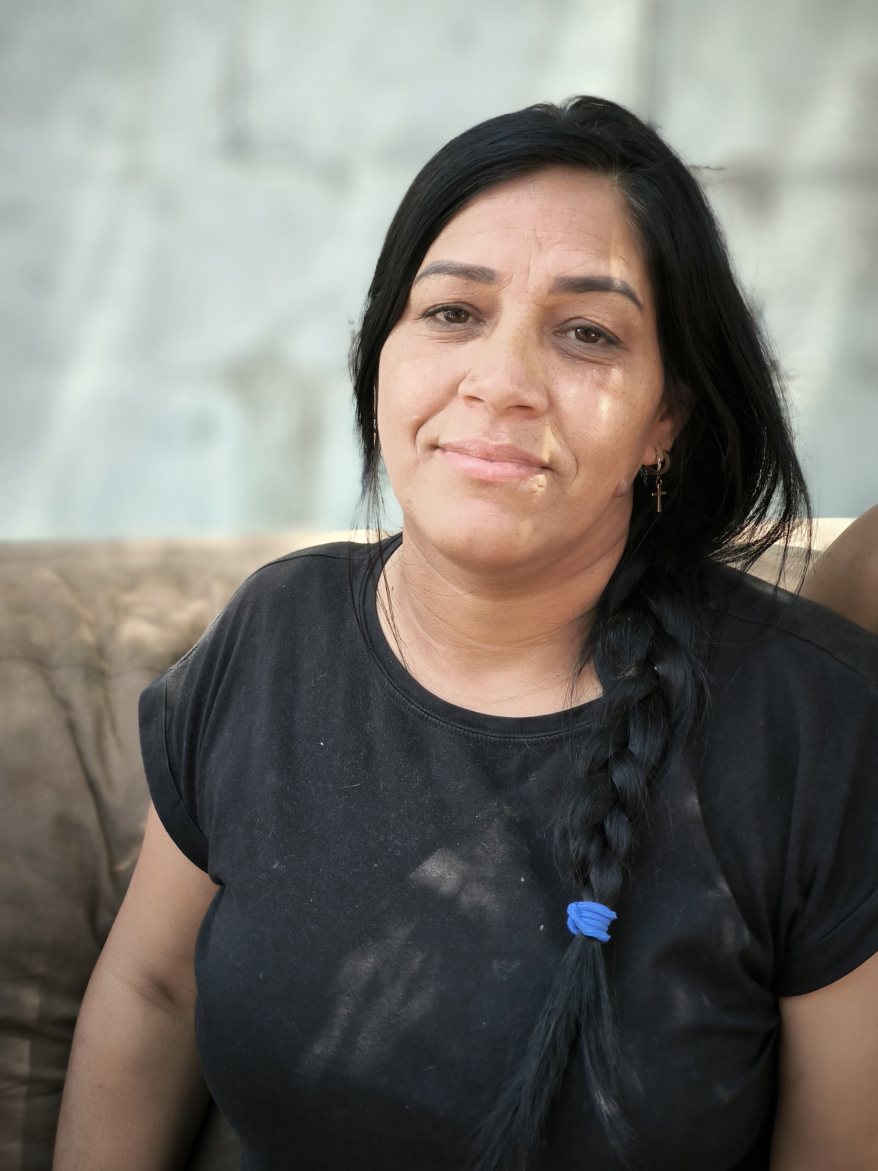 Katiuska Saavedra, migrante venezolana de 42 años, que fue secuestrada dos veces, junto a su hijo y su pareja, en su travesía hasta la frontera norte.