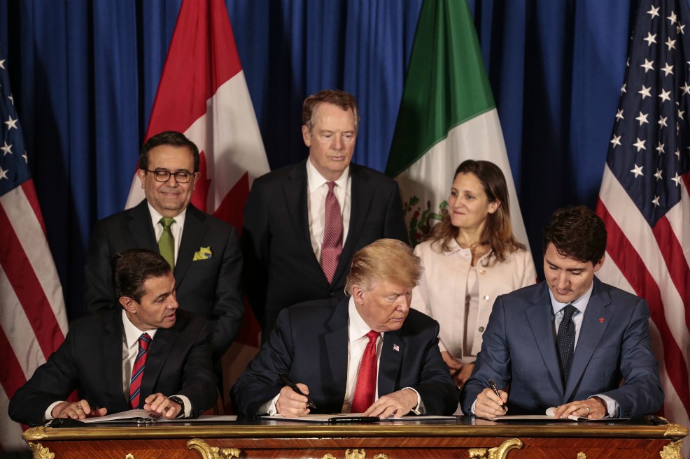 EE.UU., México y Canadá firman nuevo acuerdo comercial