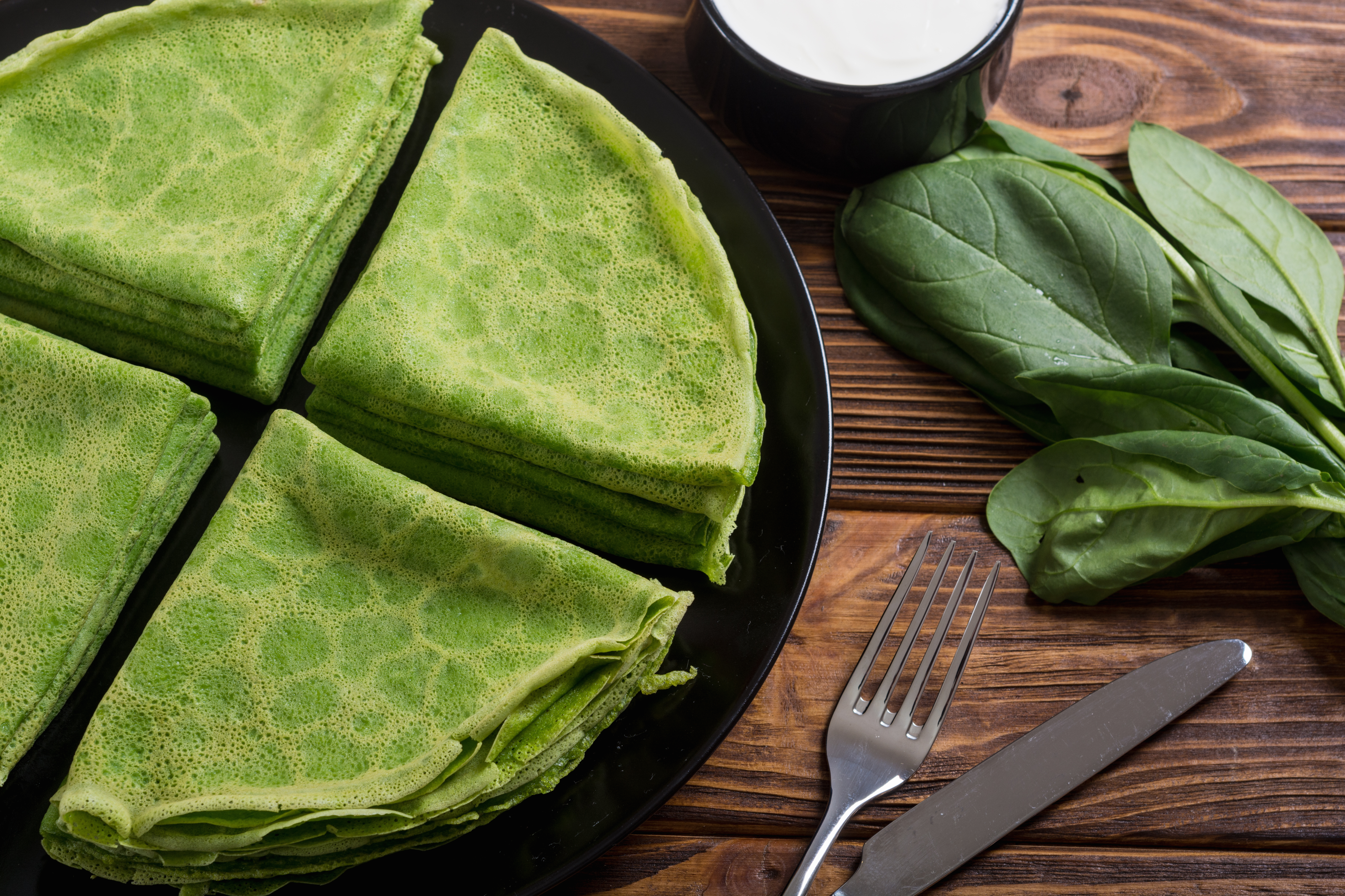 Con cinco ingredientes prepara estas tortillas de espinaca
