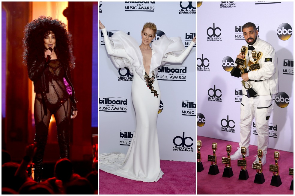 Cher, Céline Dion y Drake.