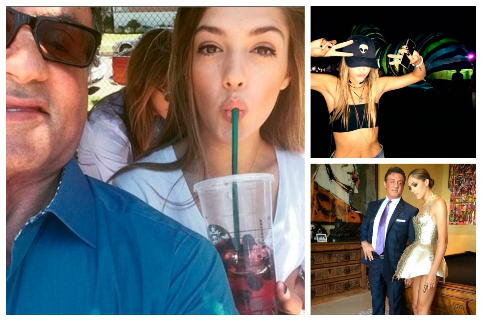 La sensual hija de Sylvester Stallone que quiere ser modelo