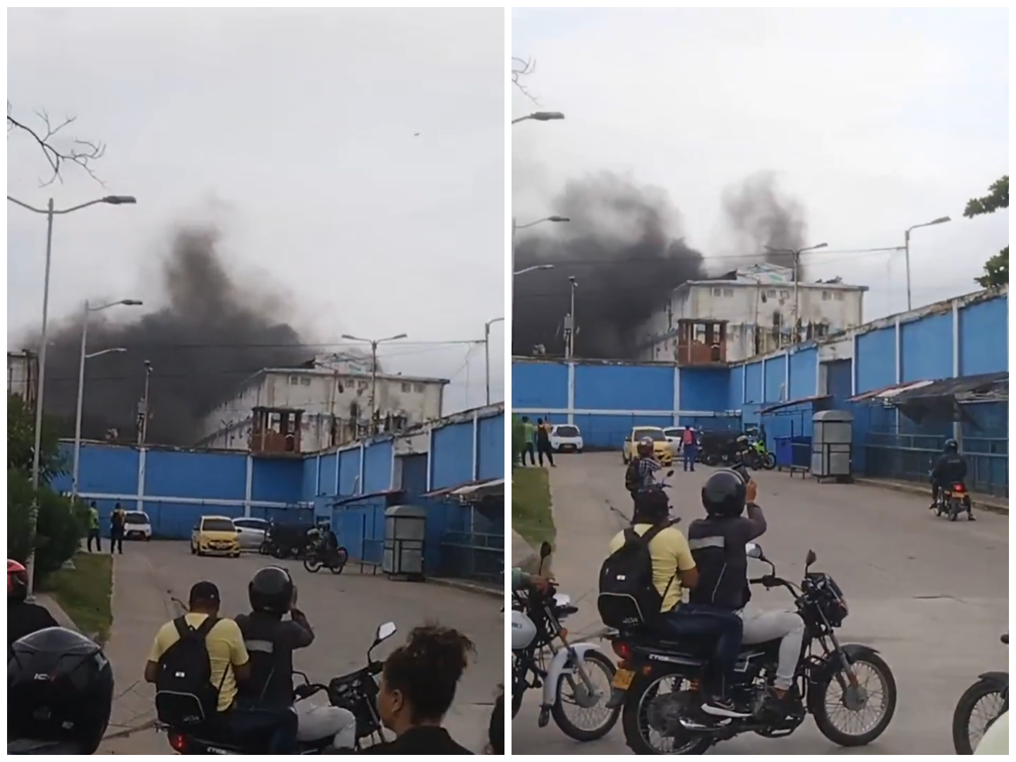Intento de motín terminó en incendio en penitenciaría El Bosque de Barranquilla