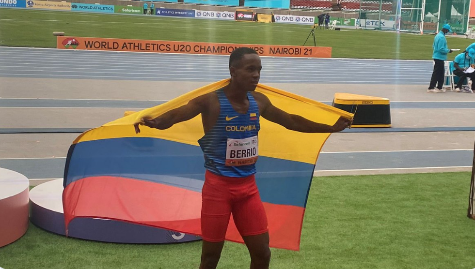 Jhon Berrio ganó medalla de plata en salto largo del Mundial de Atletismo sub 20