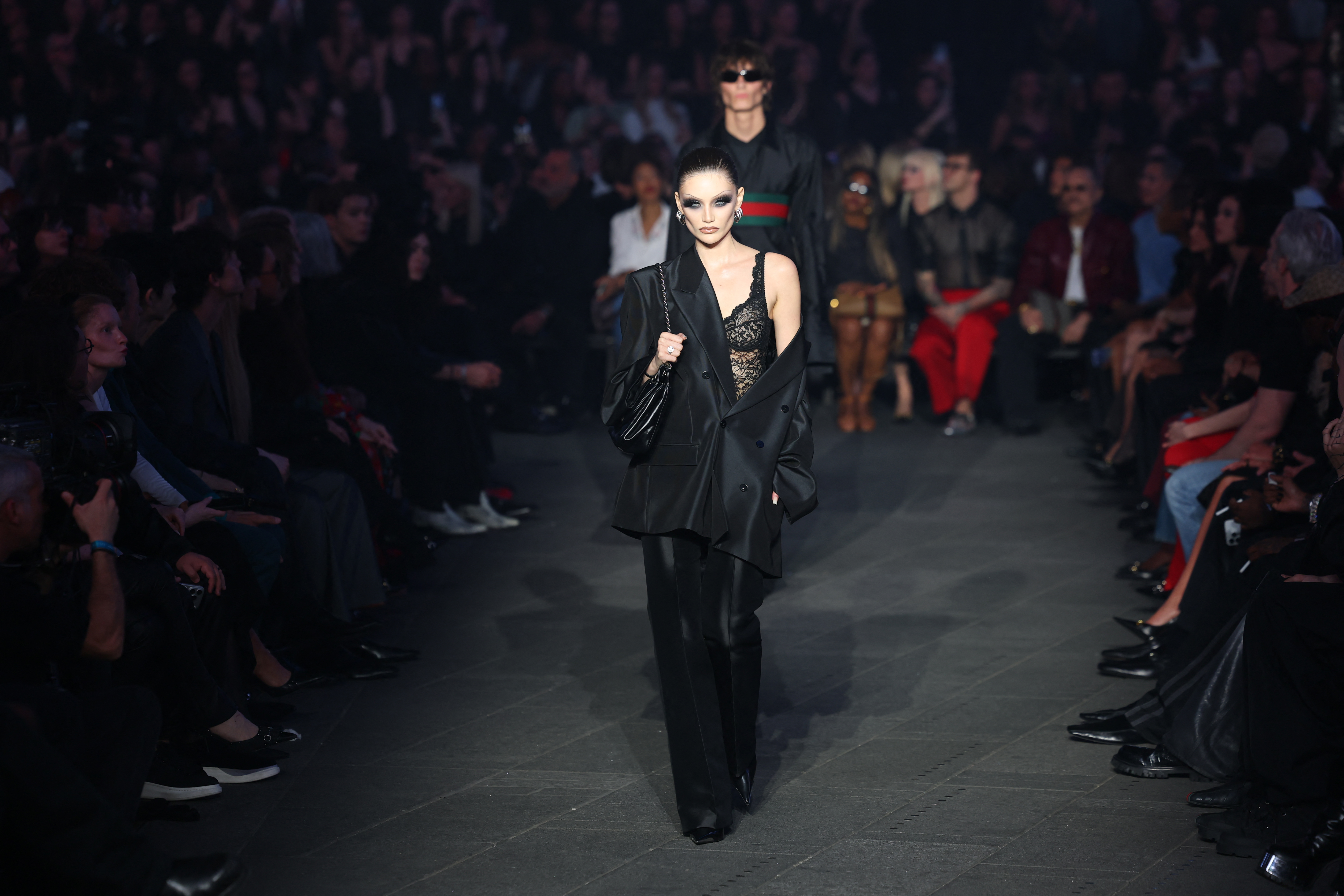 Entre los invitados estaban Kim Kardashian, Mariah Carey, Lindsay Lohan y  Anna Wintour. / Angela Weiss / AFP