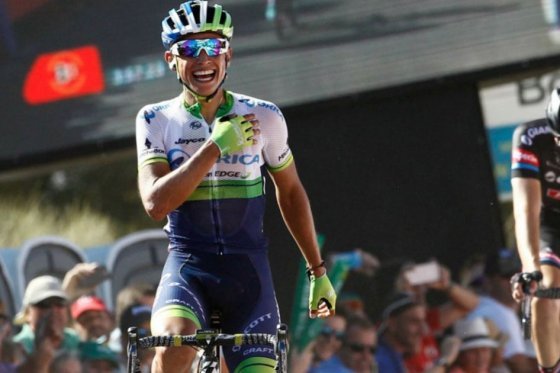 Esteban Chaves terminó en la segunda posición en el Giro de Italia. Foto: AFP