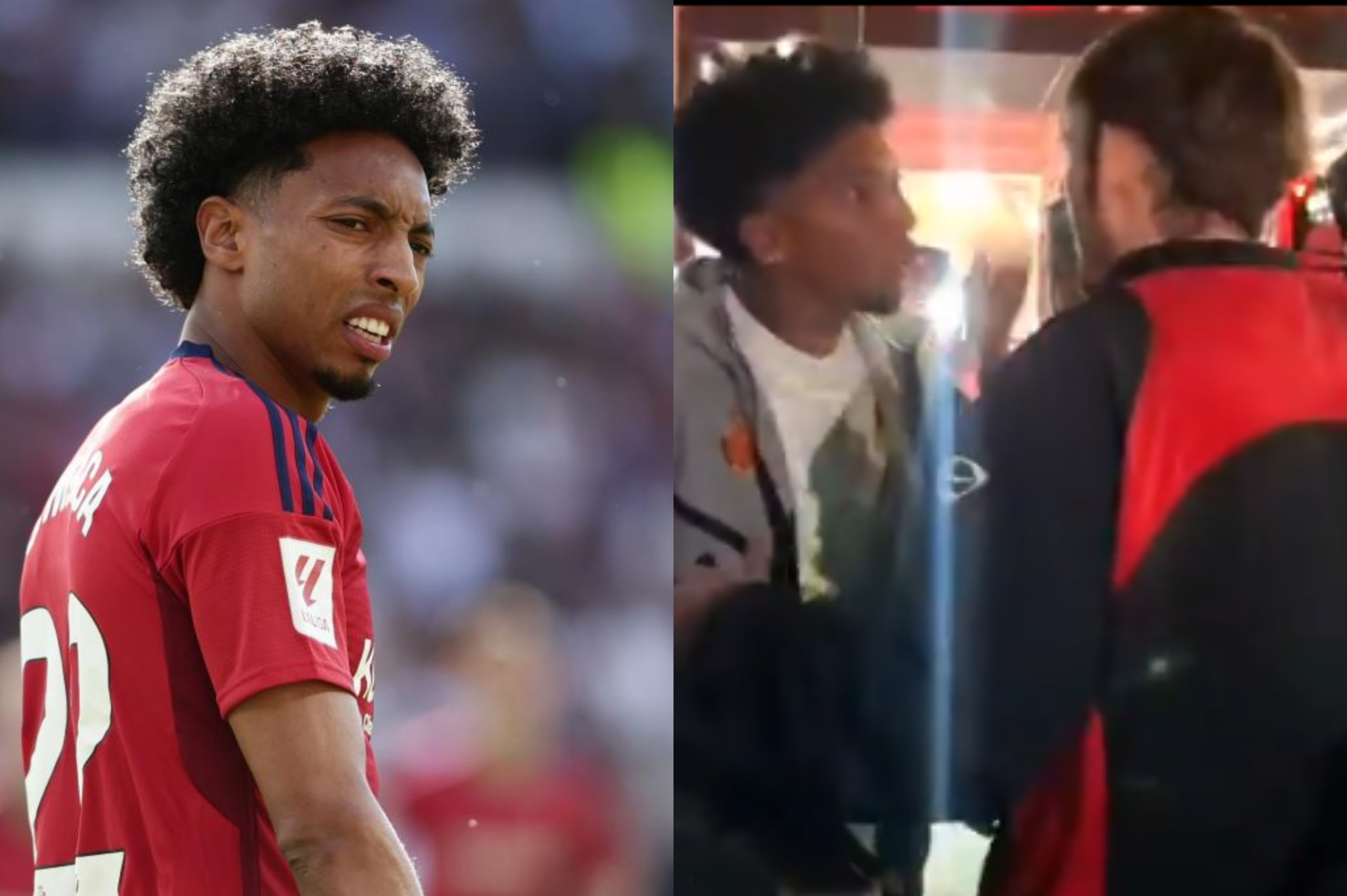 Johan Mojica vivió tensionante momento en España: fuerte discusión, hinchas lo increparon