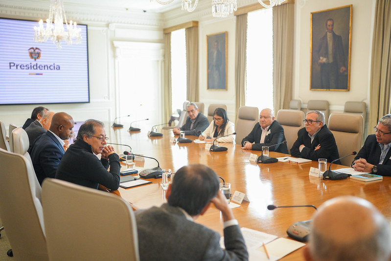 Petro se reunió con varios miembros de Comunes, el partido político que se creó tras la firma del Acuerdo con las antiguas FARC.
