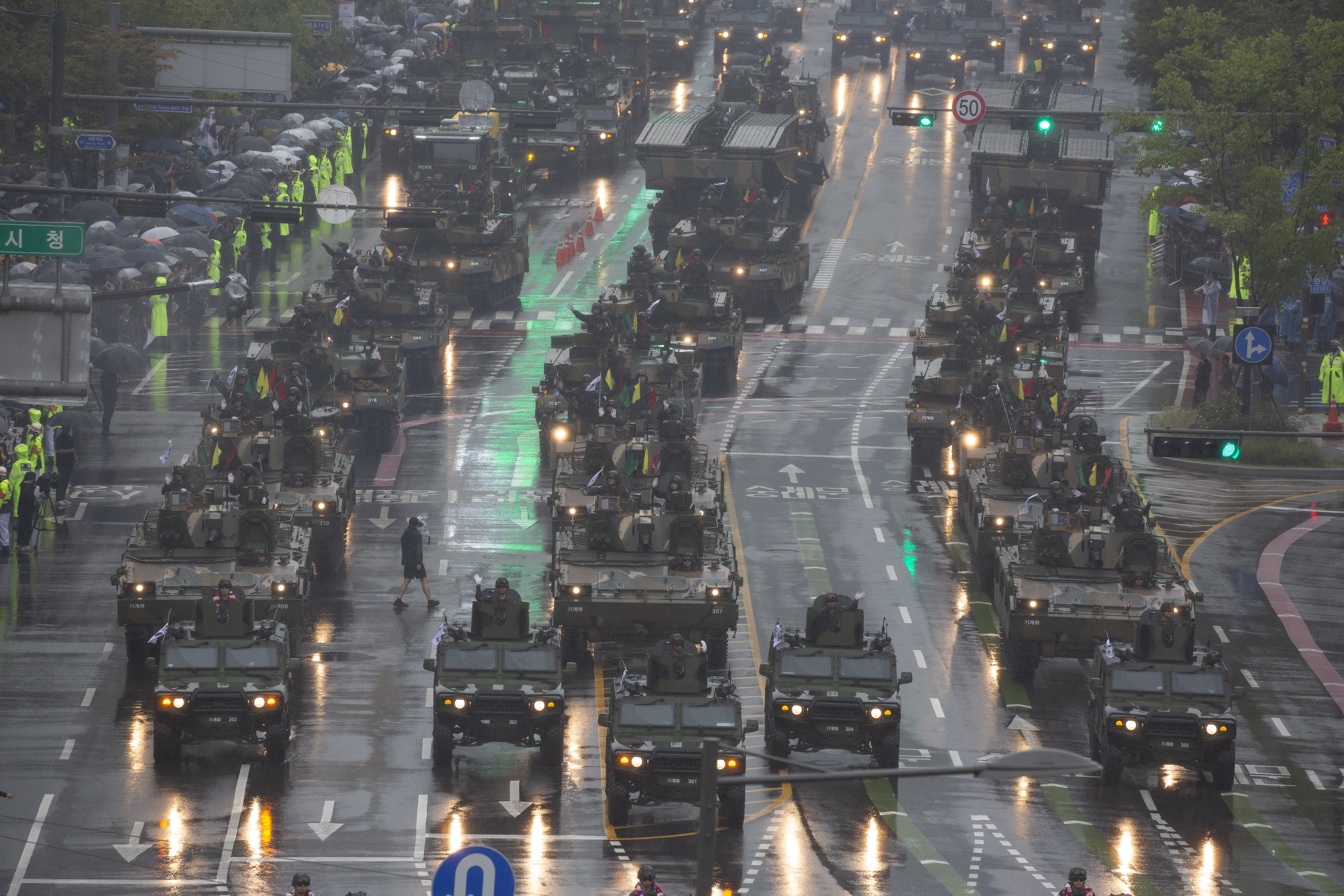 El desfile militar de Corea del Sur en medio de las tensiones con Corea del Norte