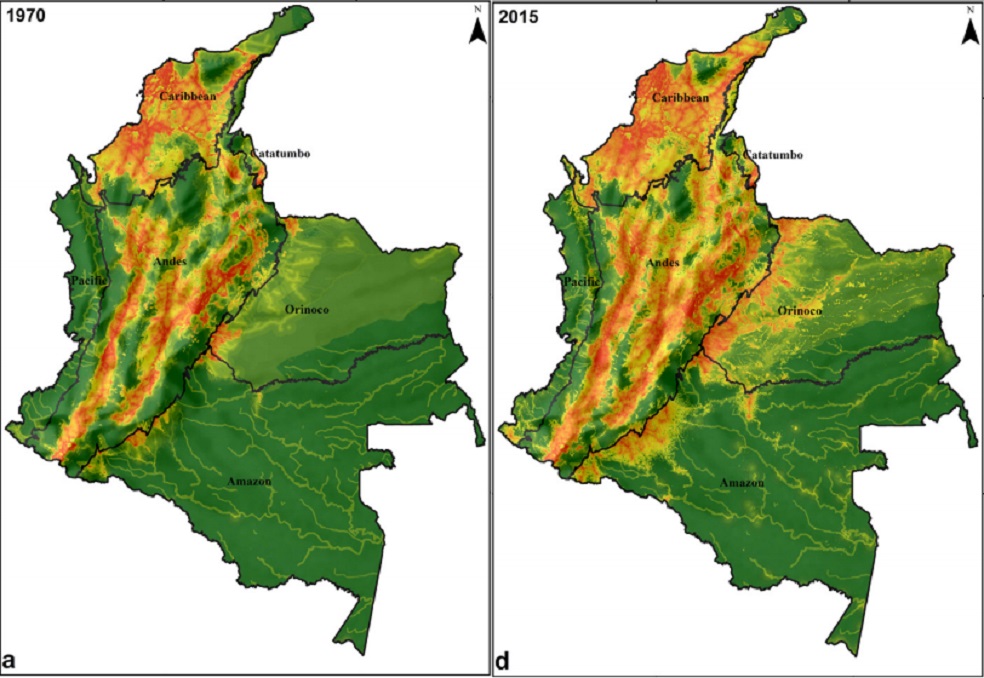 Así han cambiado los ecosistemas de Colombia por la presión humana