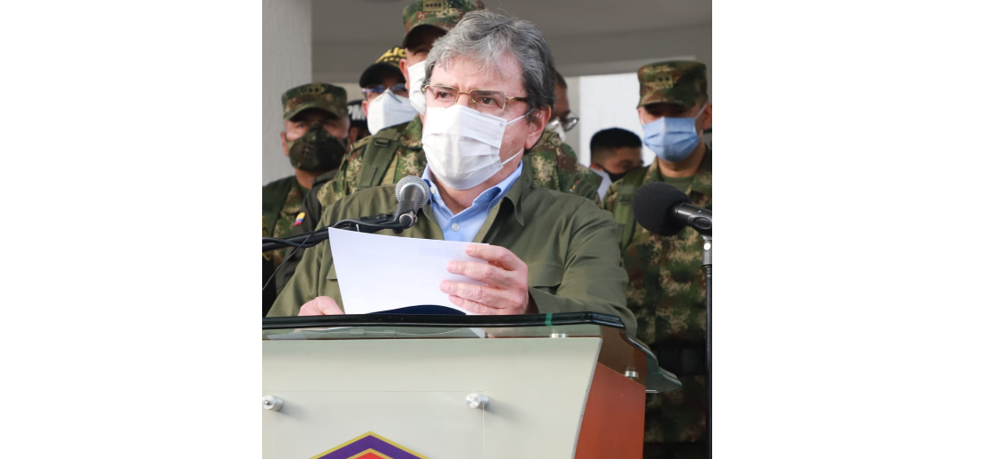 Ministro de Defensa anunció la militarización de sector aledaño a Llano Verde, en Cali