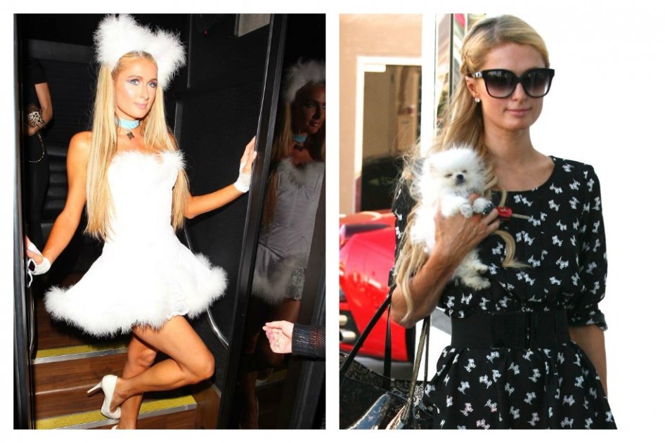 Disfraz de Paris Hilton en Halloween 2014.