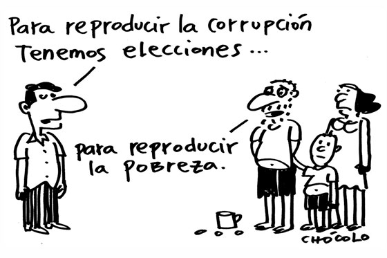 Para reproducir la corrupción