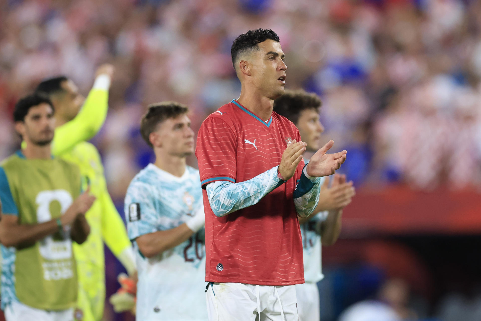 El emotivo homenaje de Cristiano Ronaldo a Diogo Jota tras clasificar con Portugal