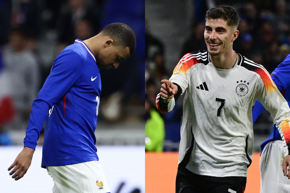 La Alemania de Havertz le propinó dura derrota a la Francia de Mbappé: en video, los goles