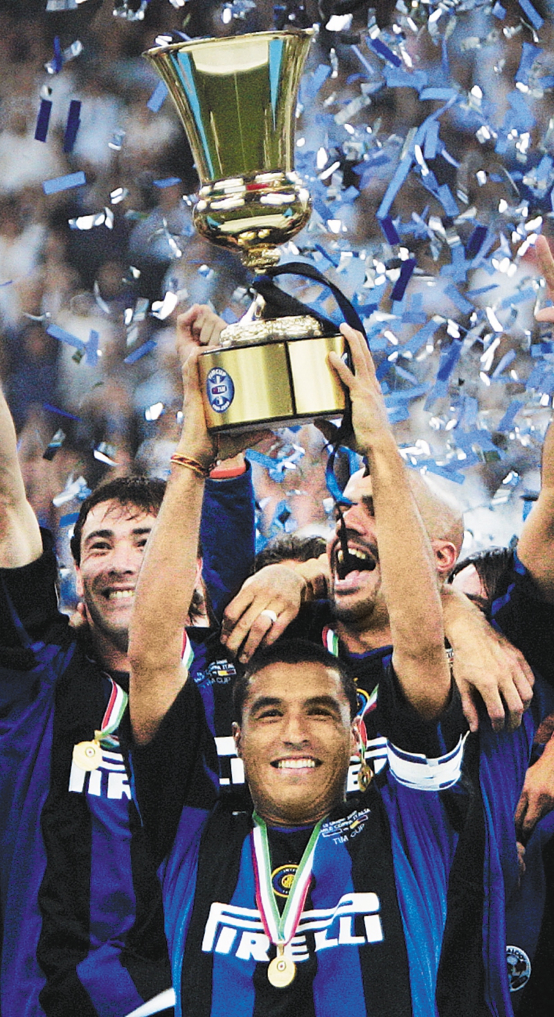 Iván Ramiro Córdoba conquistó 15 títulos con el Inter de Milán, entre ellos una Champions y cuatro Copas de Italia.