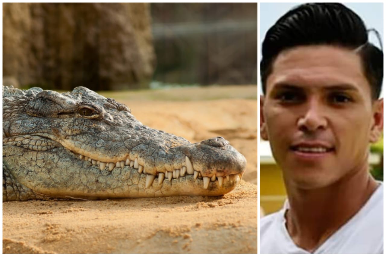 Futbolista murió al ser tragado por un cocodrilo mientras nadaba en un río