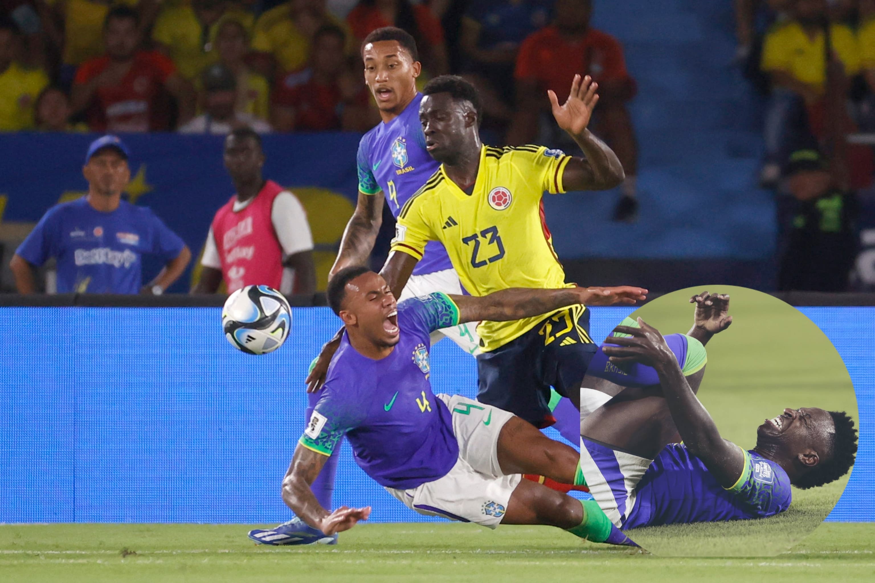 ¿Dávinson lesionó a Vinicius? Se pierde el próximo partido por amarillas: video