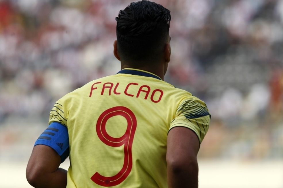 Falcao García, capitán de la selección de Colombia con el nueve en su espalda.