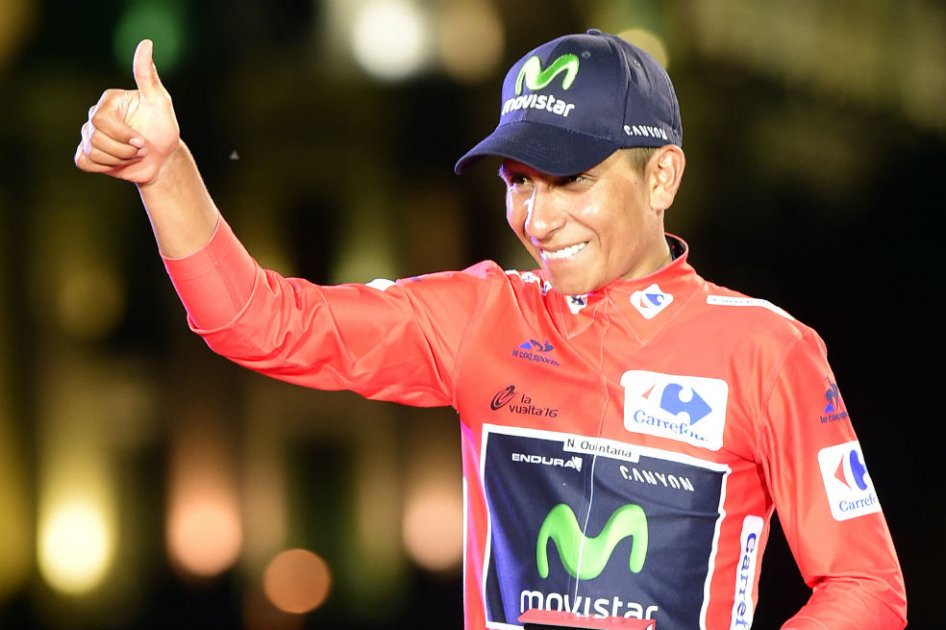 Nairo Quintana ganó la Vuelta a España. Foto: AFP