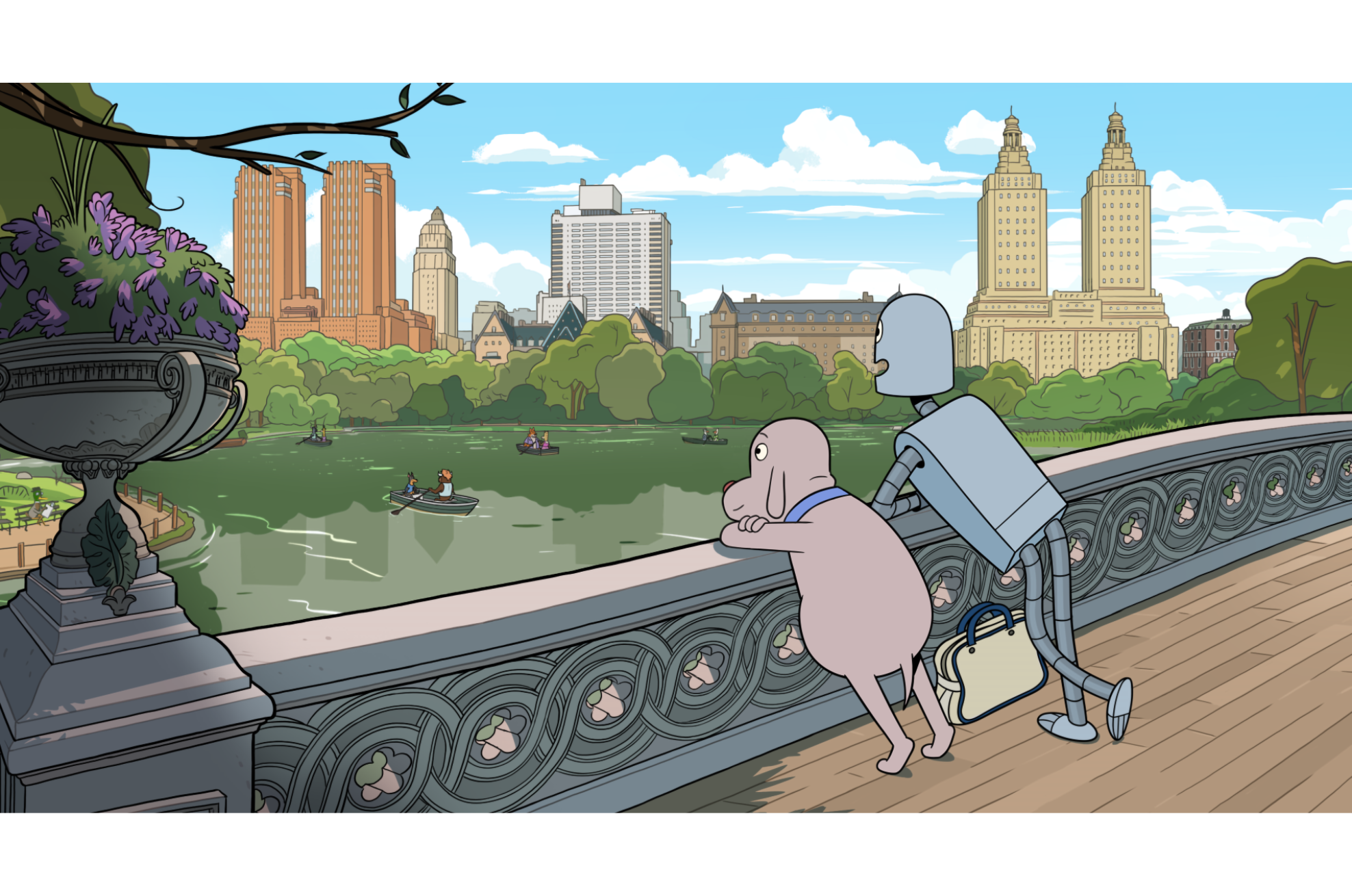 La historia de "Mi amigo robot" está ubicada en la Nueva York de los años 80.