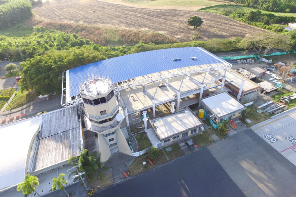 Obras en el aeropuerto El Edén de Armenia. / Cortesía - Aerocivil