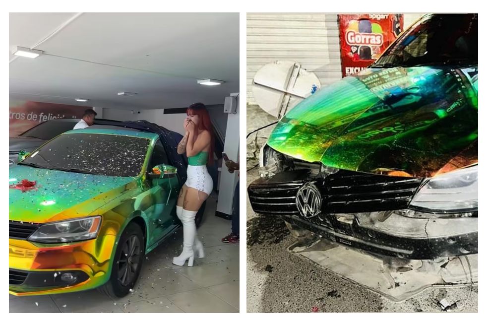 En Rionegro apareció chocado el carro que una influenciadora acababa de comprar
