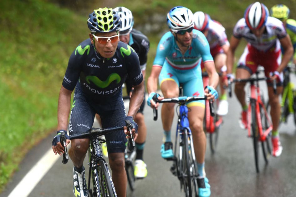 Nairo Quintana pedalista del Movistar Team. Foto: AFP
