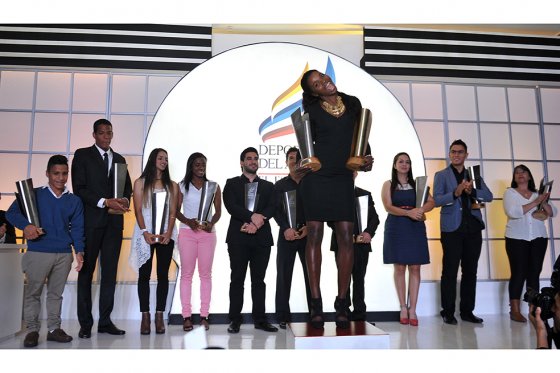 Caterine Ibargüen ganadora del Deportista del Año de El Espectador 2015. Foto: Andrés Torres, Gustavo Torrijos y Cristian Garavito - El Espectador