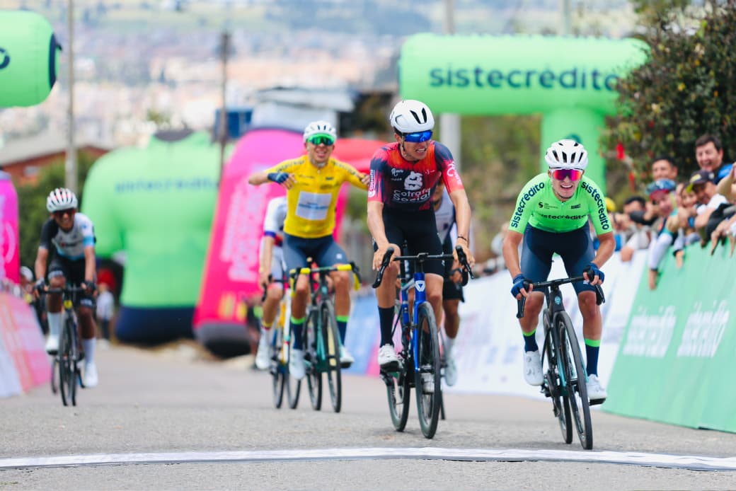 Estiven García, del Team Sistecrédito, ganó en la etapa reina de la Vuelta de la Juventud