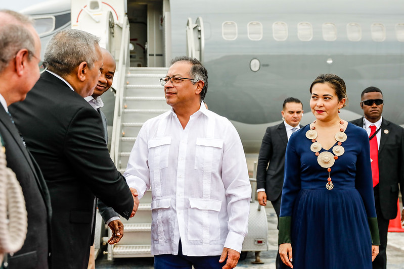 El presidente Petro llegó a Panamá para asistir a la investidura de José Raúl Mulino