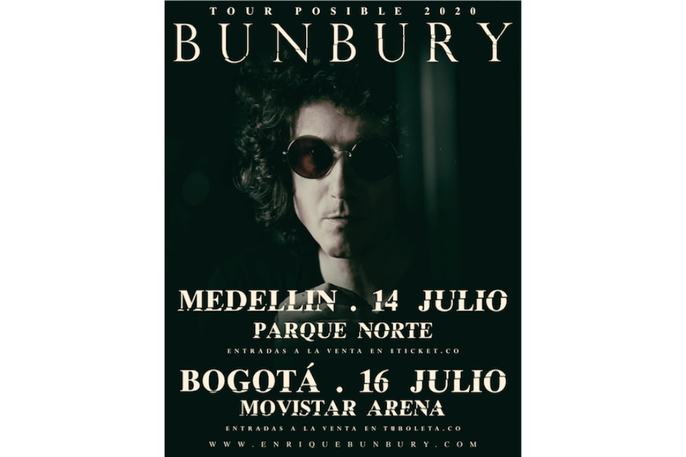 Enrique Bunbury estará en Colombia en el marco de «Bunbury Tour 2020»