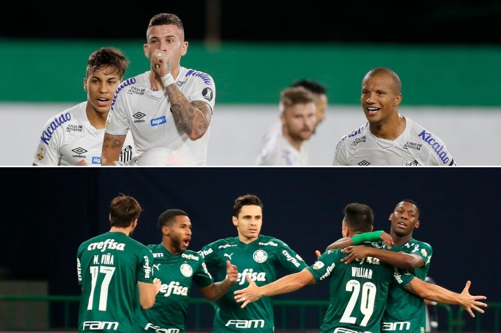 El camino de Santos y Palmeiras para llegar a la final de la Libertadores