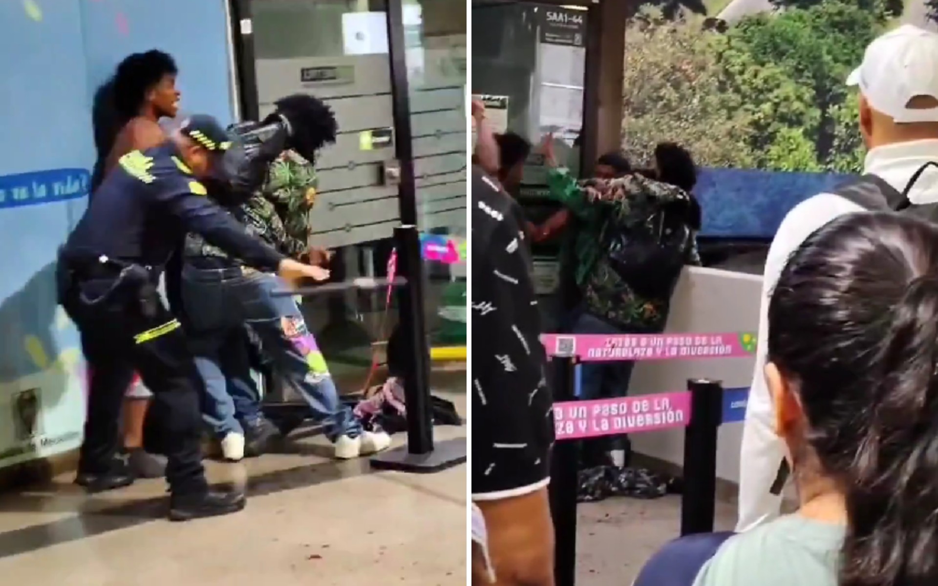 Tres hombres se enfrentaron con arma blanca en el Metro de Medellín