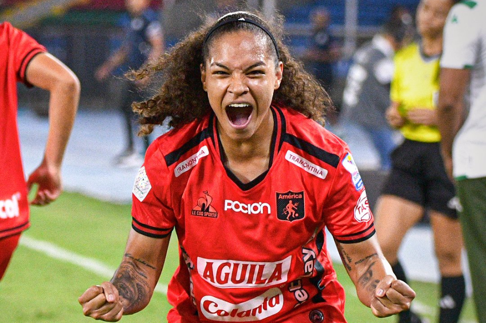 Gisella Robledo, una de las jugadoras destacadas de América de Cali.