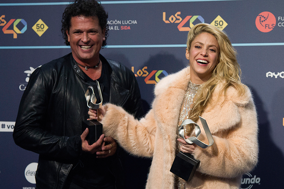 Shakira y Carlos Vives se reencuentran en España