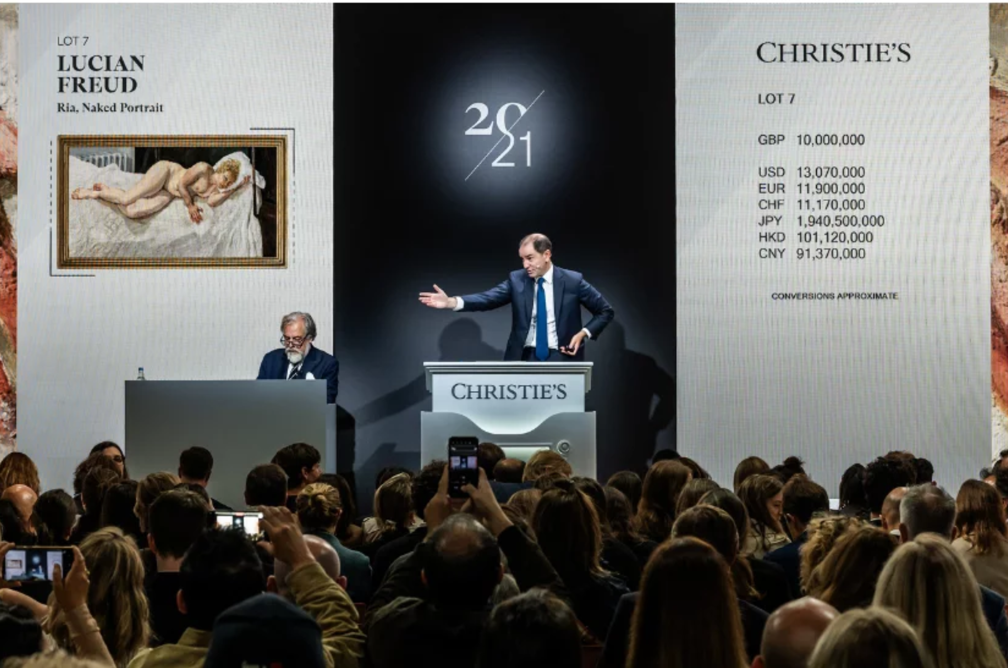 Un cuadro de Lucian Freud fue subastado por más de US$17 millones