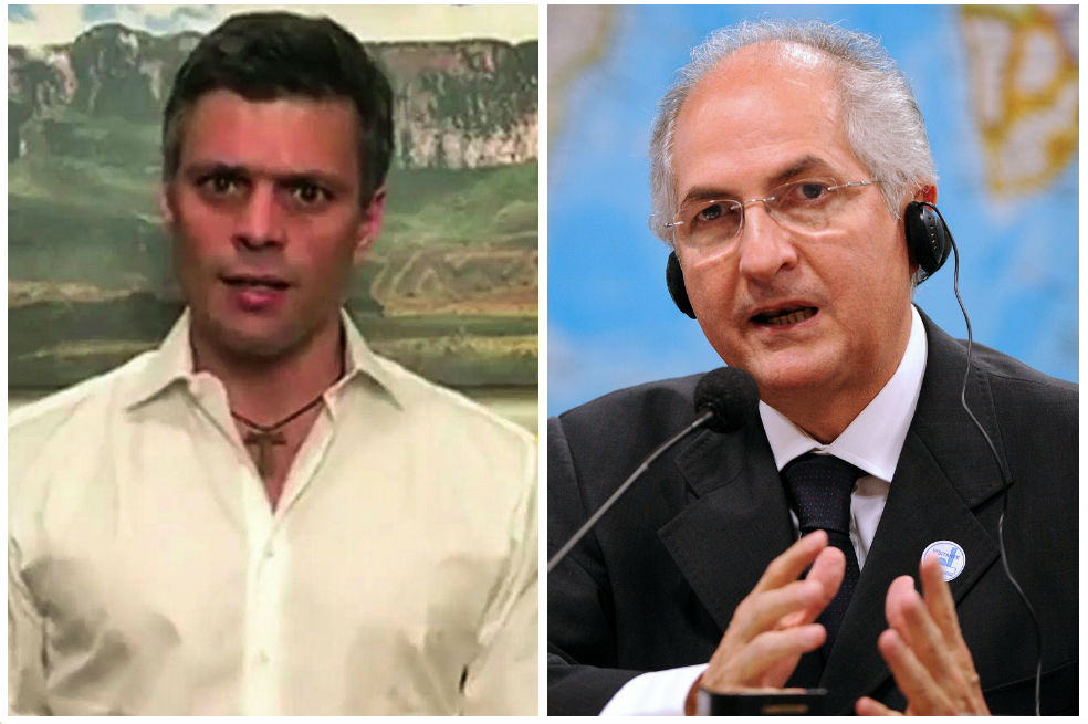 López pagaba casa por cárcel desde el pasado 8 de julio. Ledezma fue detenido en febrero de 2015, acusado de conspiración y concierto para delinquir. /AFP