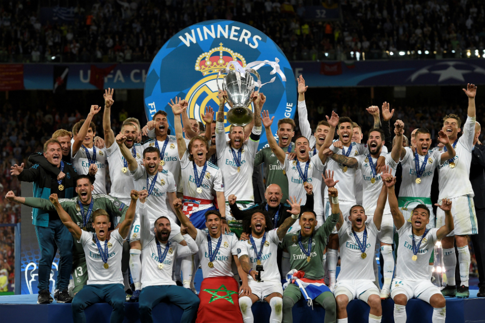 Real Madrid es el mejor club en el escalafón de la UEFA en 2018