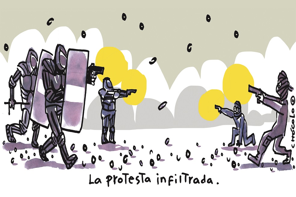 La protesta infiltrada