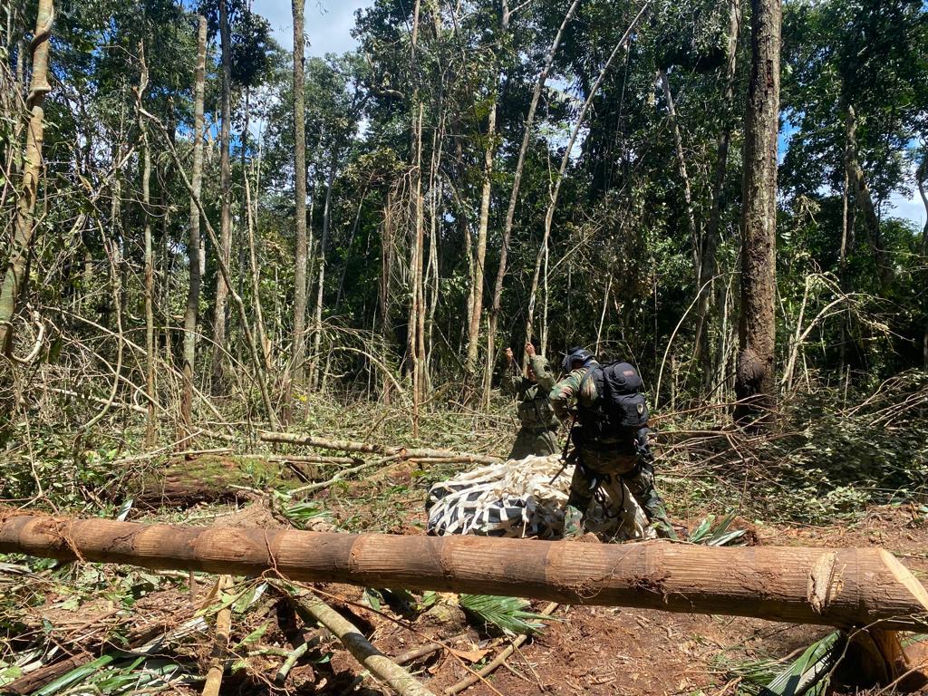 Rescate de víctimas de aeronave desaparecida