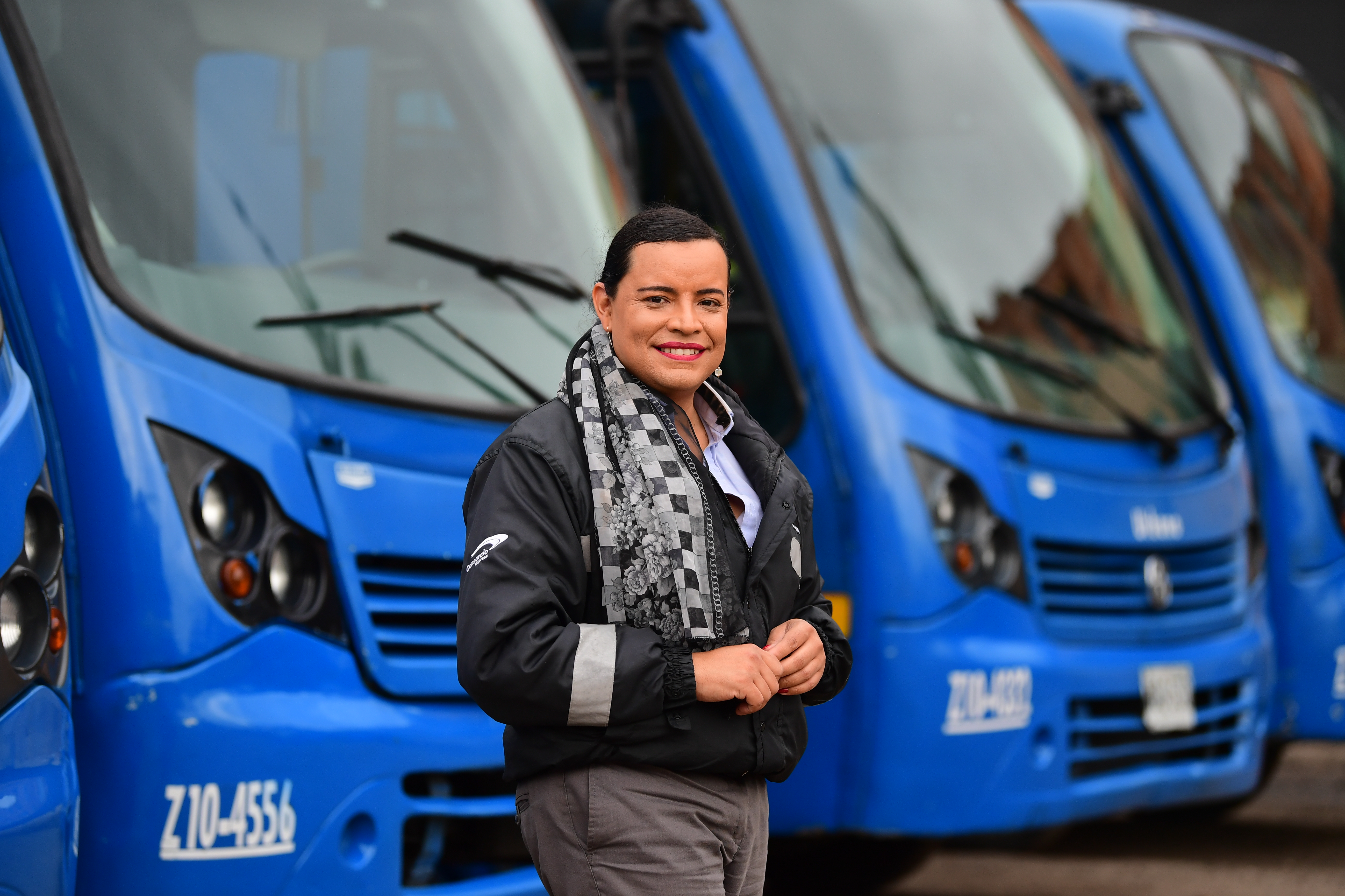 Victoria Tirado, una conductora trans del SITP en Bogotá
