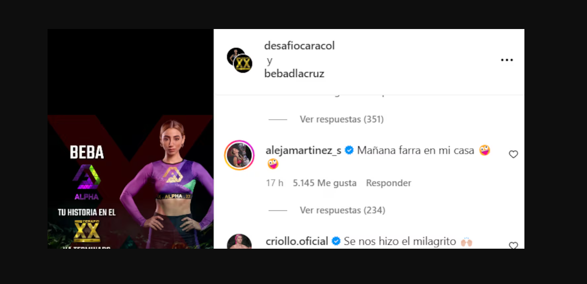 Aleja, ganadora del ‘Desafío The Box’, celebró muy alegre la expulsión de ‘Beba’