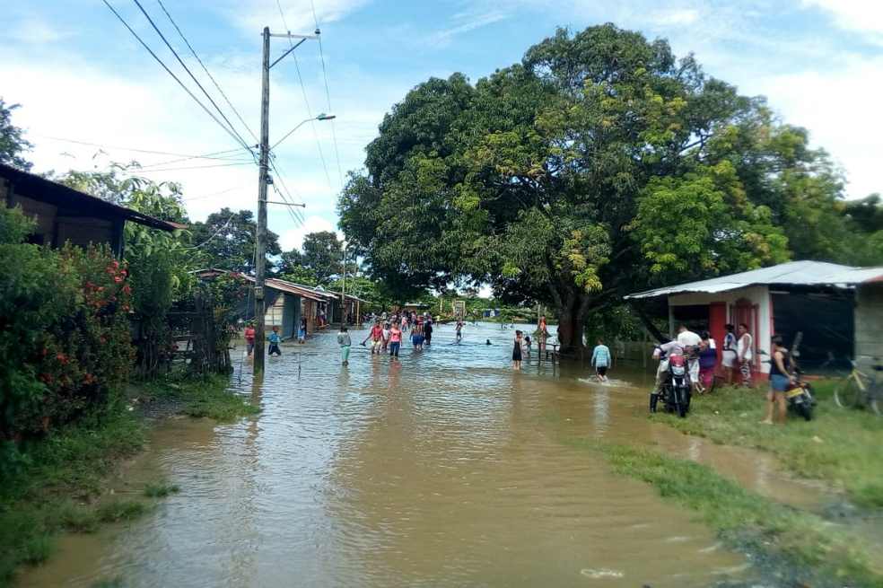 Belén de Bajirá, inundado por las fuertes lluvias