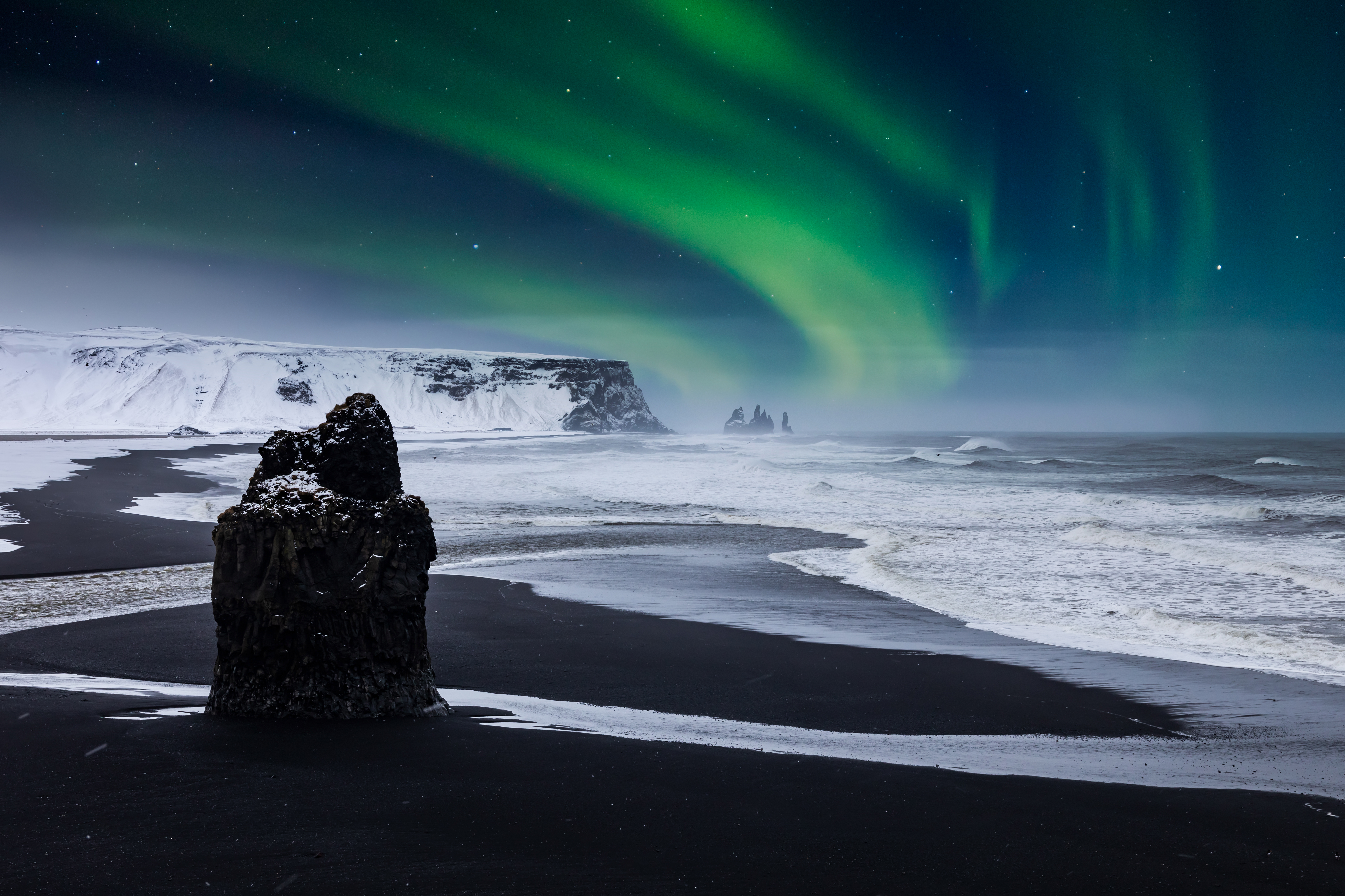 Reynisfjara Beach, Vik, Islandia.